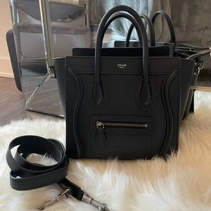 Celine Nano Luggage Tote in Drummed Leather *SOLD*